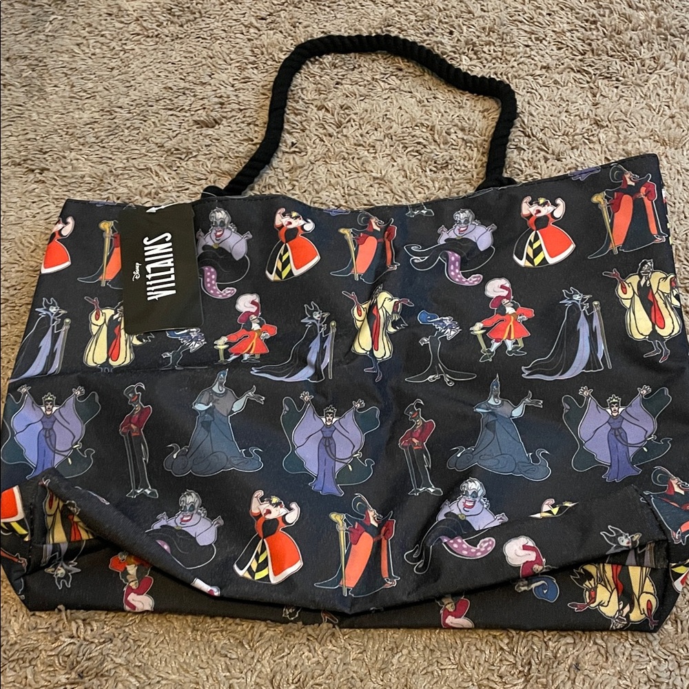 Disney Villains Black and Pink Tote